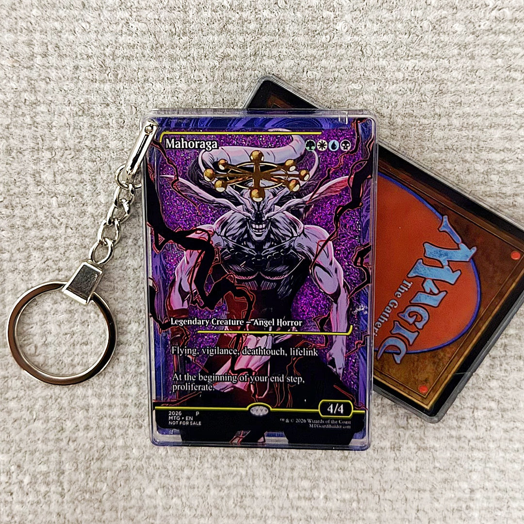 Mahoraga Card Quicksand Keychain