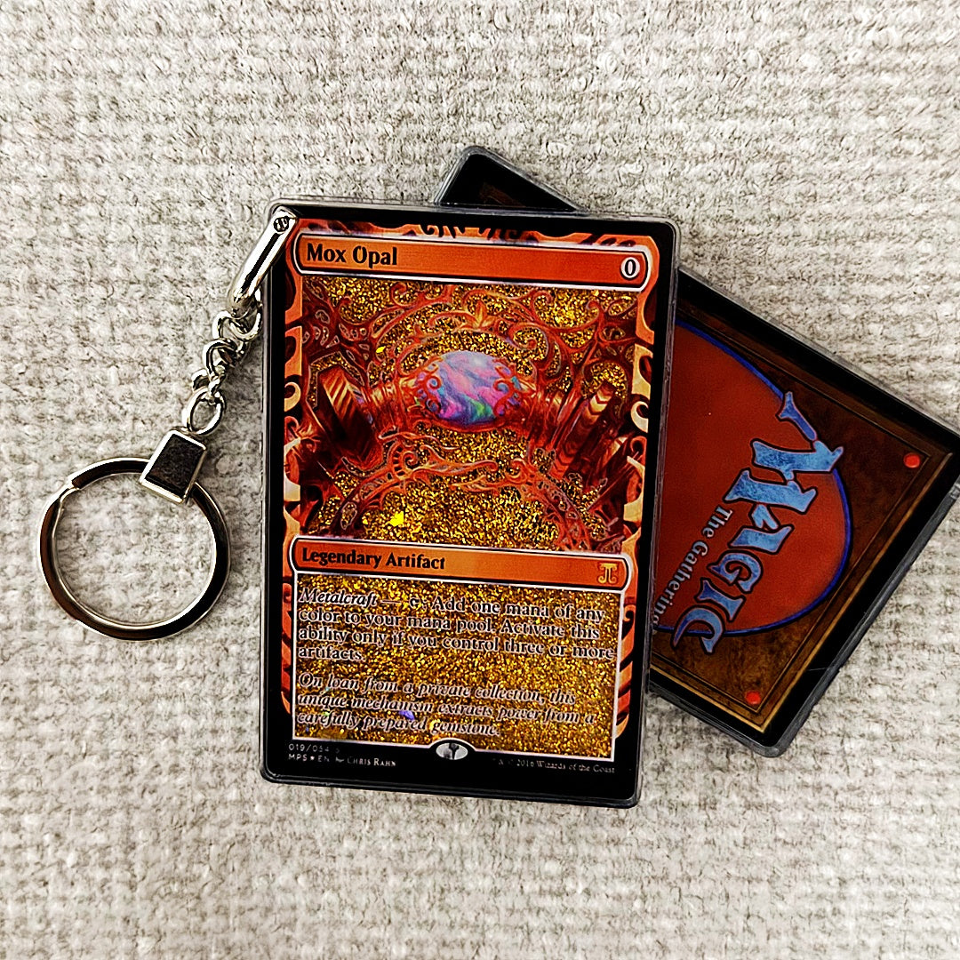 Mox Opal Card Quicksand Keychain