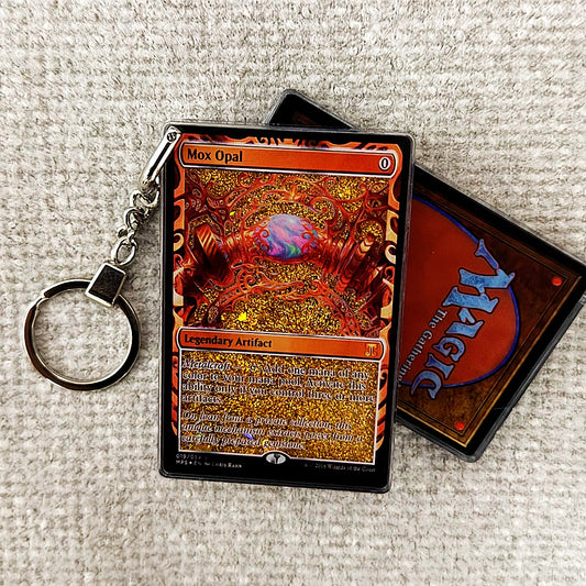 Mox Opal Card Quicksand Keychain