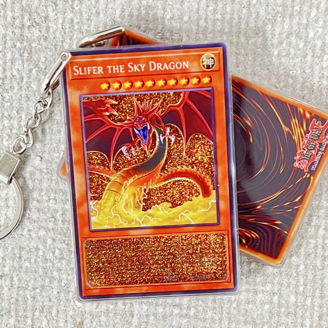 SLIFER THE SKY DRAGON-English Version Card Quicksand Keychain