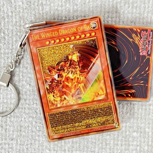 THE WINGED DRAGON OF RA Card Quicksand Keychain