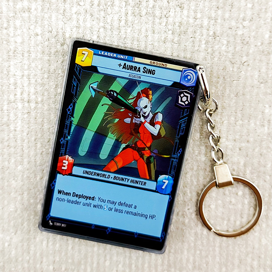AURRA SING Star Wars Card Quicksand Keychain
