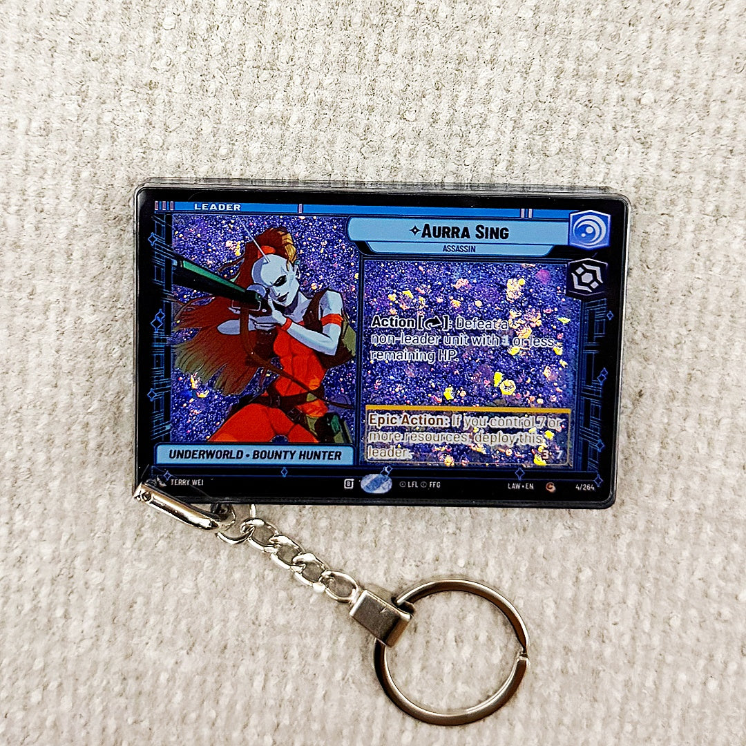 AURRA SING Star Wars Card Quicksand Keychain