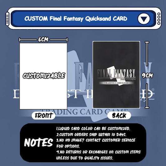 CUSTOM Final Fantasy Card Quicksand Keychain