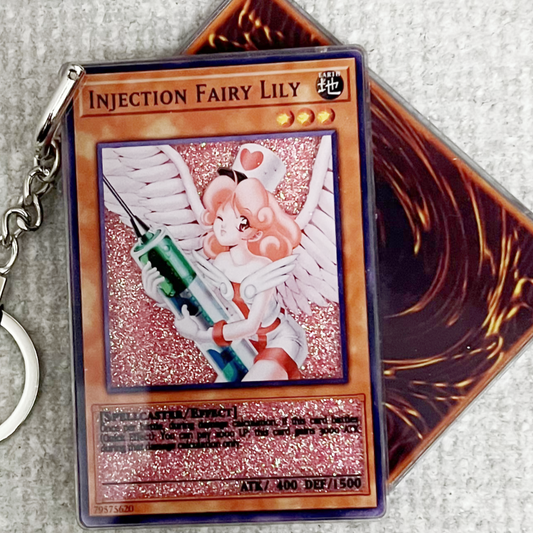 INJECTION FAIRY LILY Card Quicksand Keychain
