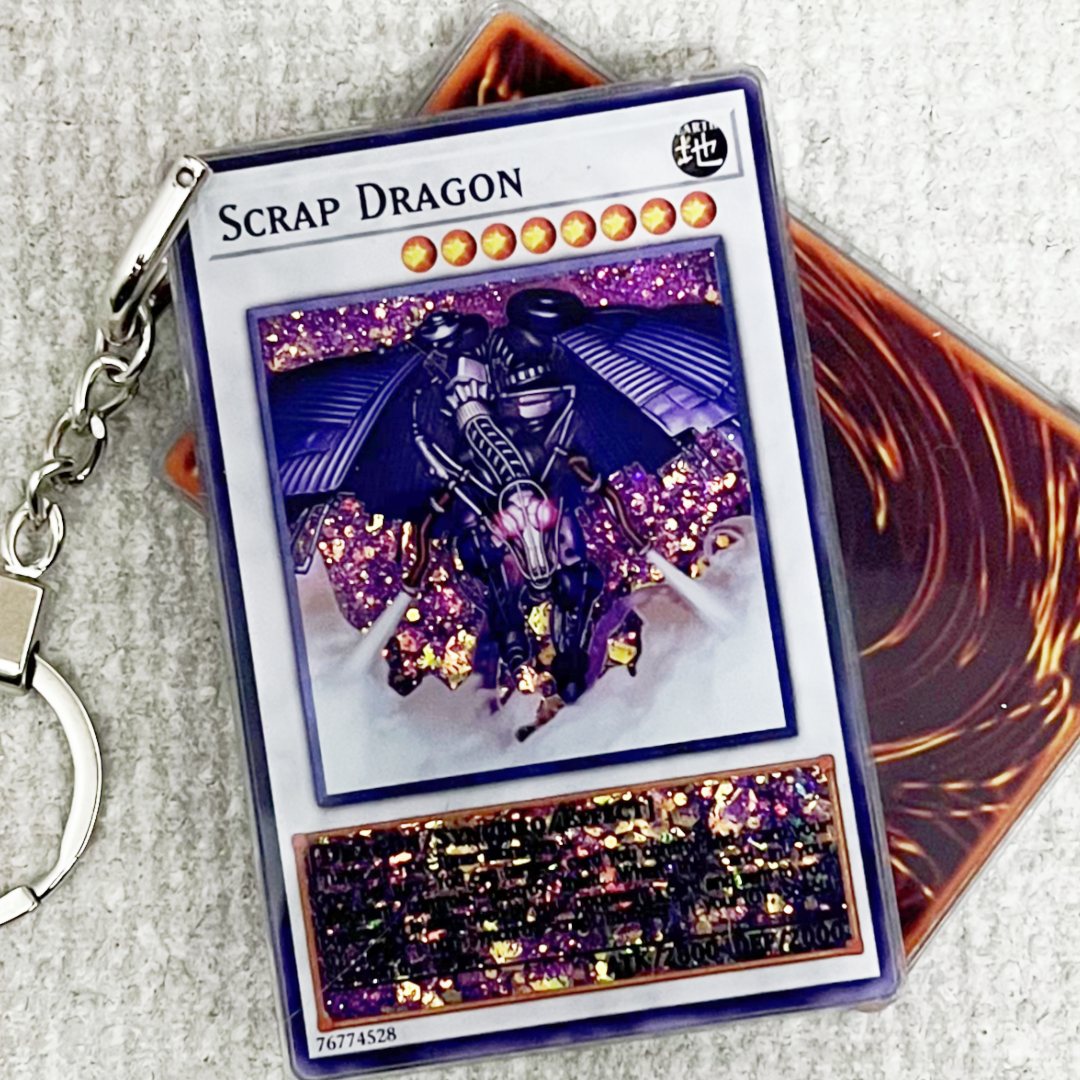 SCRAP DRAGON Card Quicksand Keychain
