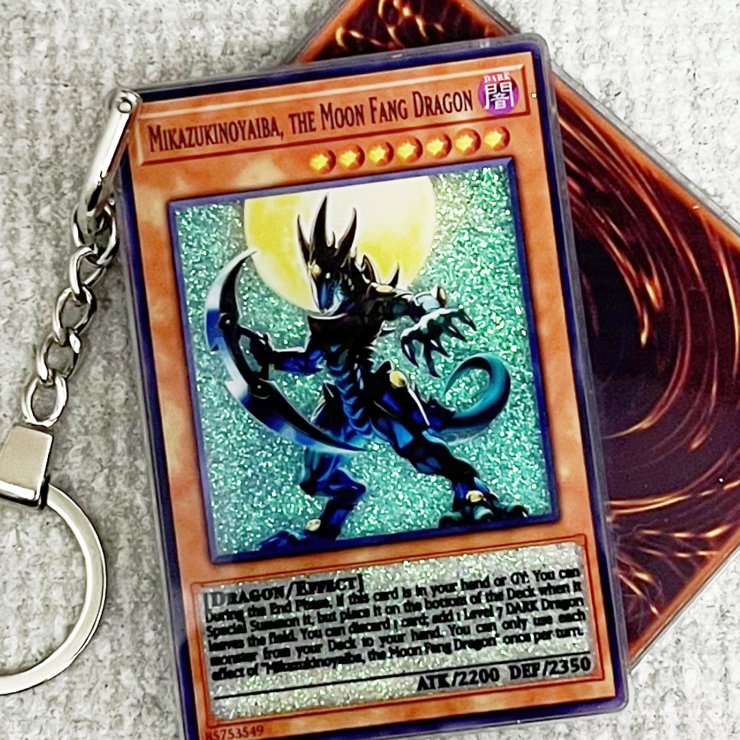 MIKAZUKINOYAIBA, THE MOON FANG DRAGON Card Quicksand Keychain