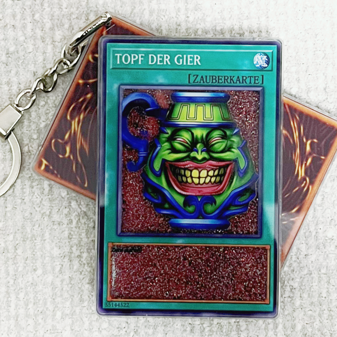 TOPF DER GIER Card Quicksand Keychain