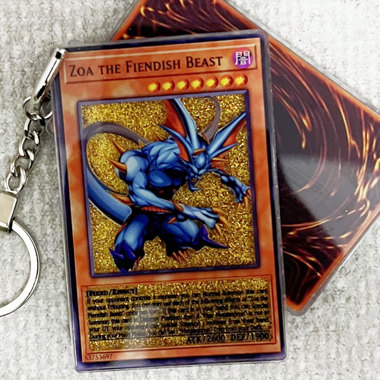 ZOA THE FIENDISH BEAST Card Quicksand Keychain