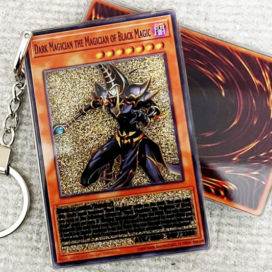 DARK MAGICIAN THE MAGICIAN OF BLACK MAGIC Card Quicksand Keychain
