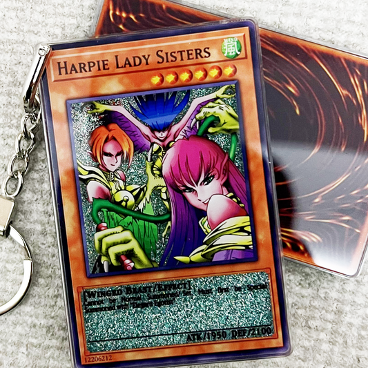 HARPIE LADY SISTERS Card Quicksand Keychain