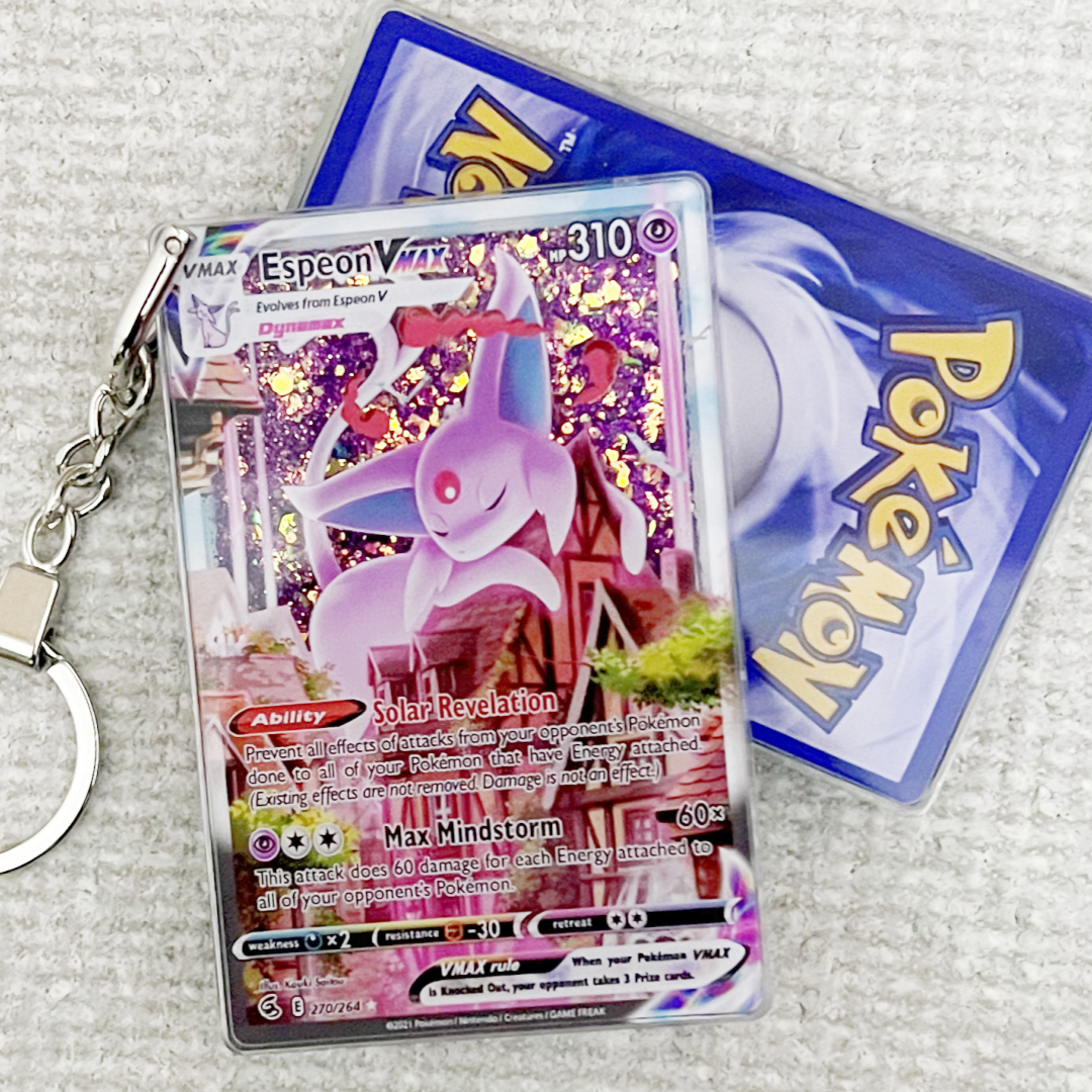 Espeon VMAX Card Quicksand Keychain