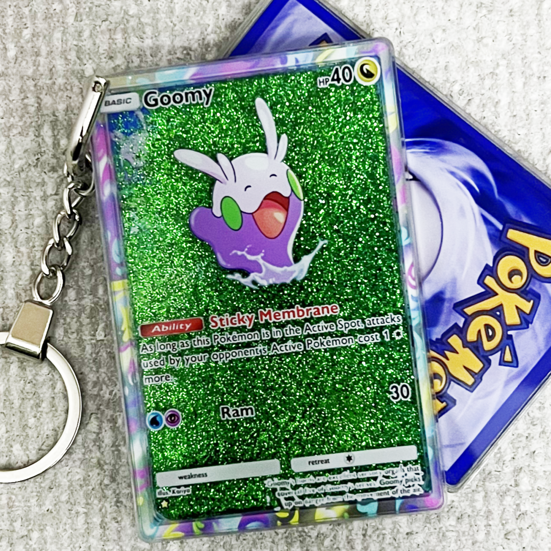 Goomy Card Quicksand Keychain