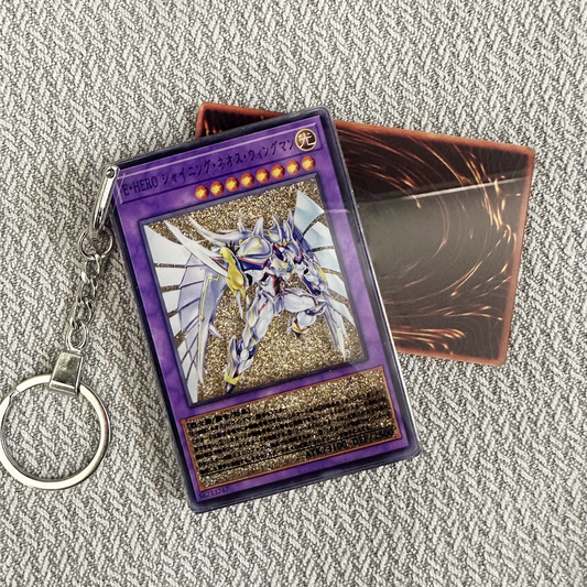 Elemental HERO Shining Neos Wingman-Japanese Version Card Quicksand Keychain