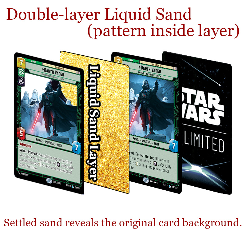 CUSTOM Star Wars Card Quicksand Keychain