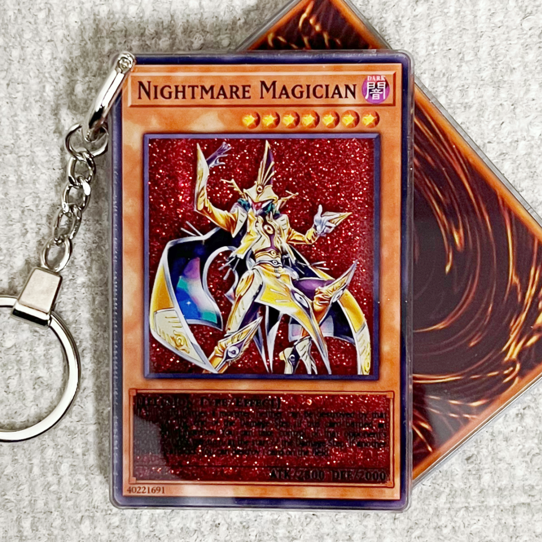 NIGHTMARE MAGICIAN Card Quicksand Keychain