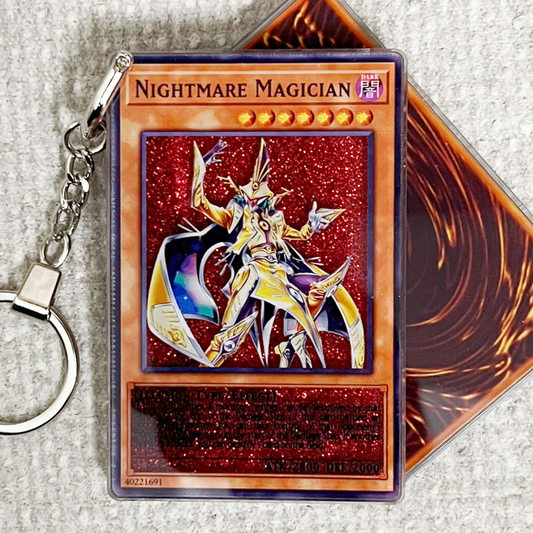 NIGHTMARE MAGICIAN Card Quicksand Keychain