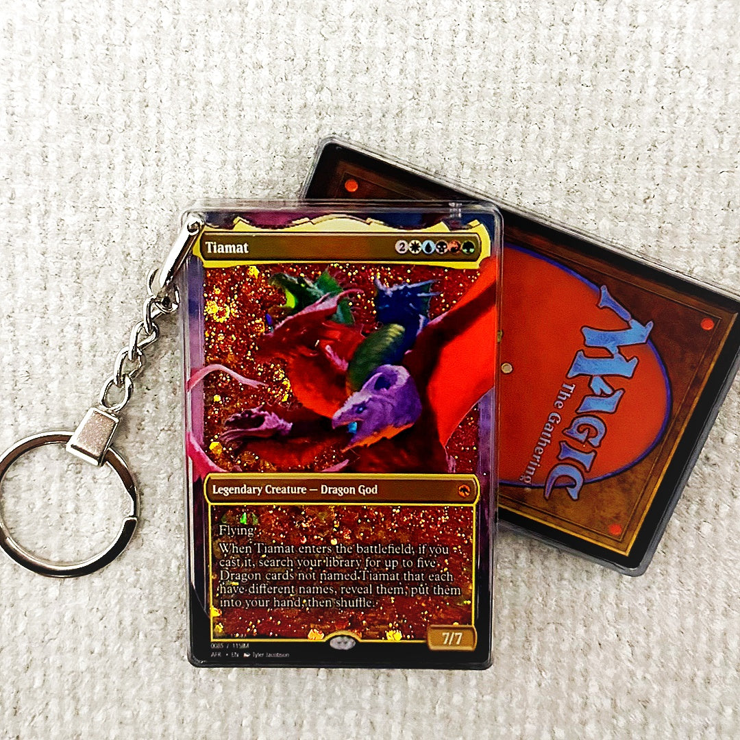 Tiamat Card Quicksand Keychain