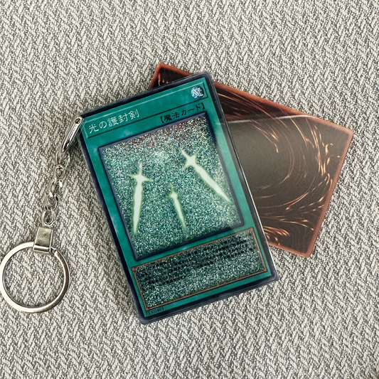 Swords of Revealing Light-Japanese Version Card Quicksand Keychain