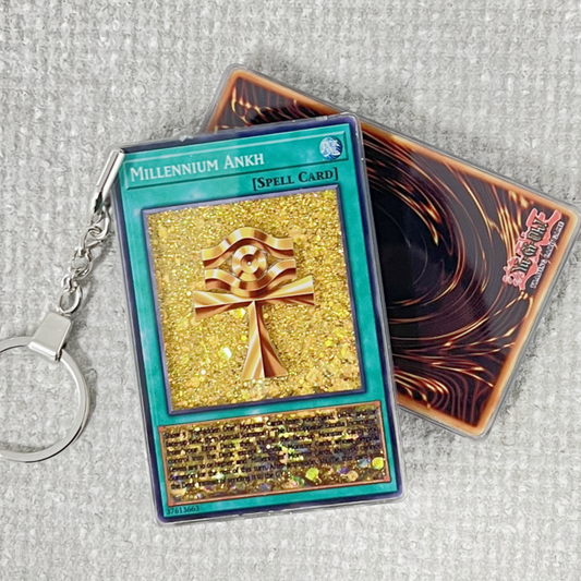 MILLENNIUM ANKH Card Quicksand Keychain