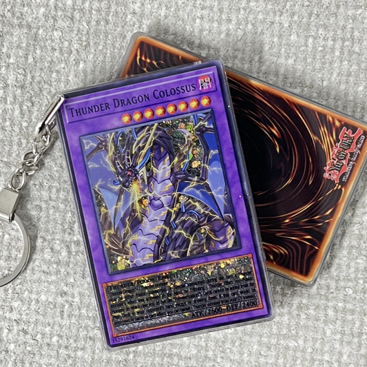 THUNDER DRAGON COLOSSUS Card Quicksand Keychain