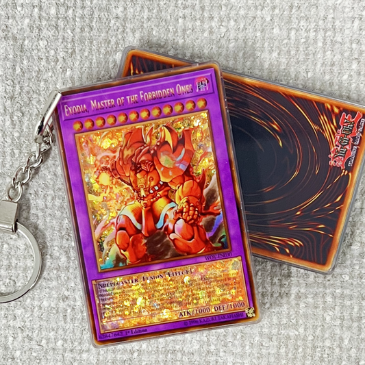 EXODIA, MASTER OF THE FORBIDDEN ONES Card Quicksand Keychain