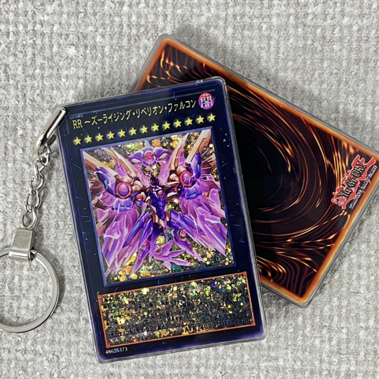 Raidraptor - Rising Rebellion Falcon Card Quicksand Keychain