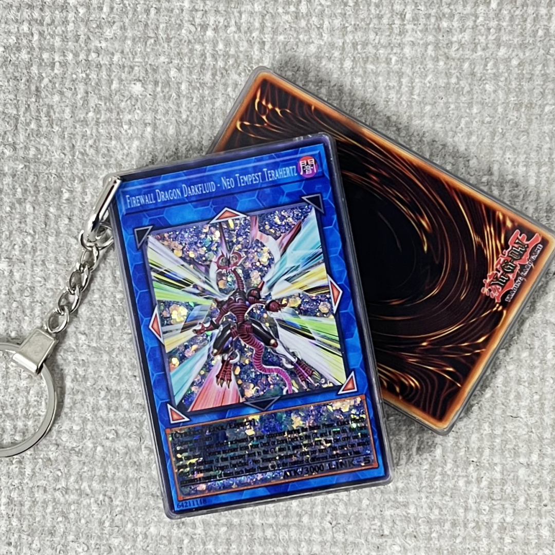 FIREWALL DRAGON DARKFLUID - NEO TEMPEST TERAHERTZ Card Quicksand Keychain