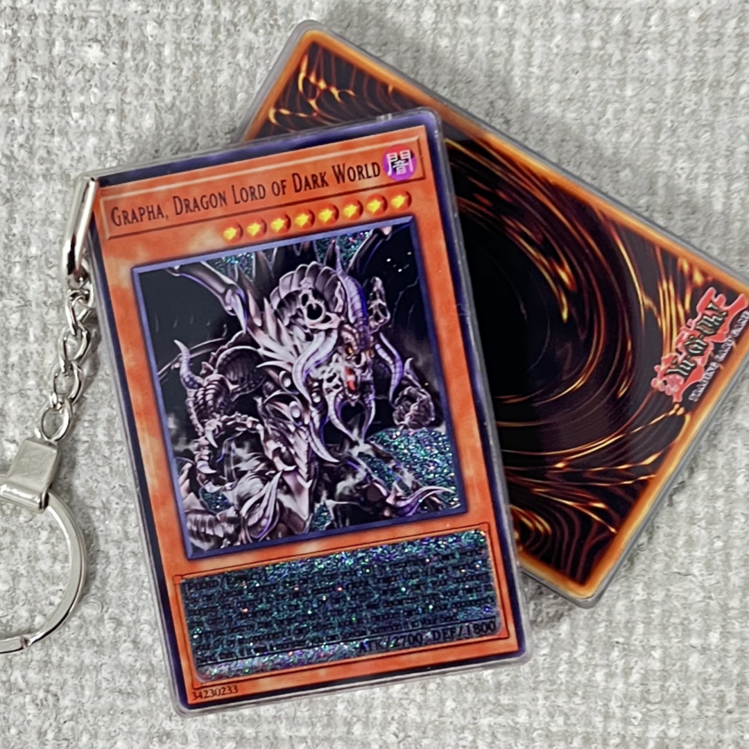 GRAPHA, DRAGON LORD OF DARK WORLD Card Quicksand Keychain