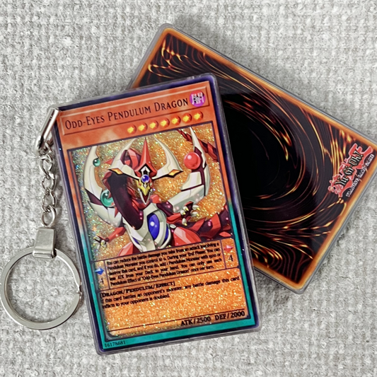 ODD-EYES PENDULUM DRAGON Card Quicksand Keychain