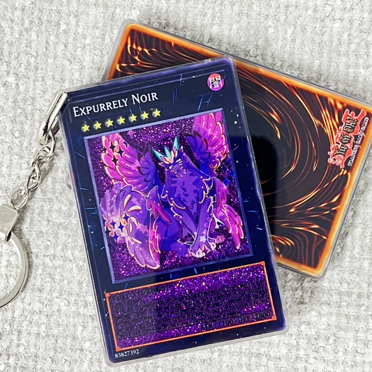 EXPURRELY NOIR Card Quicksand Keychain