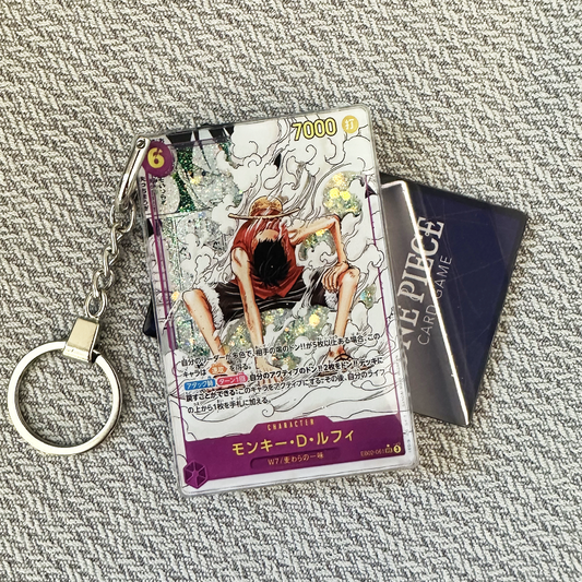 Monkey.D.Luffy Japanese Version Card Quicksand Keychain