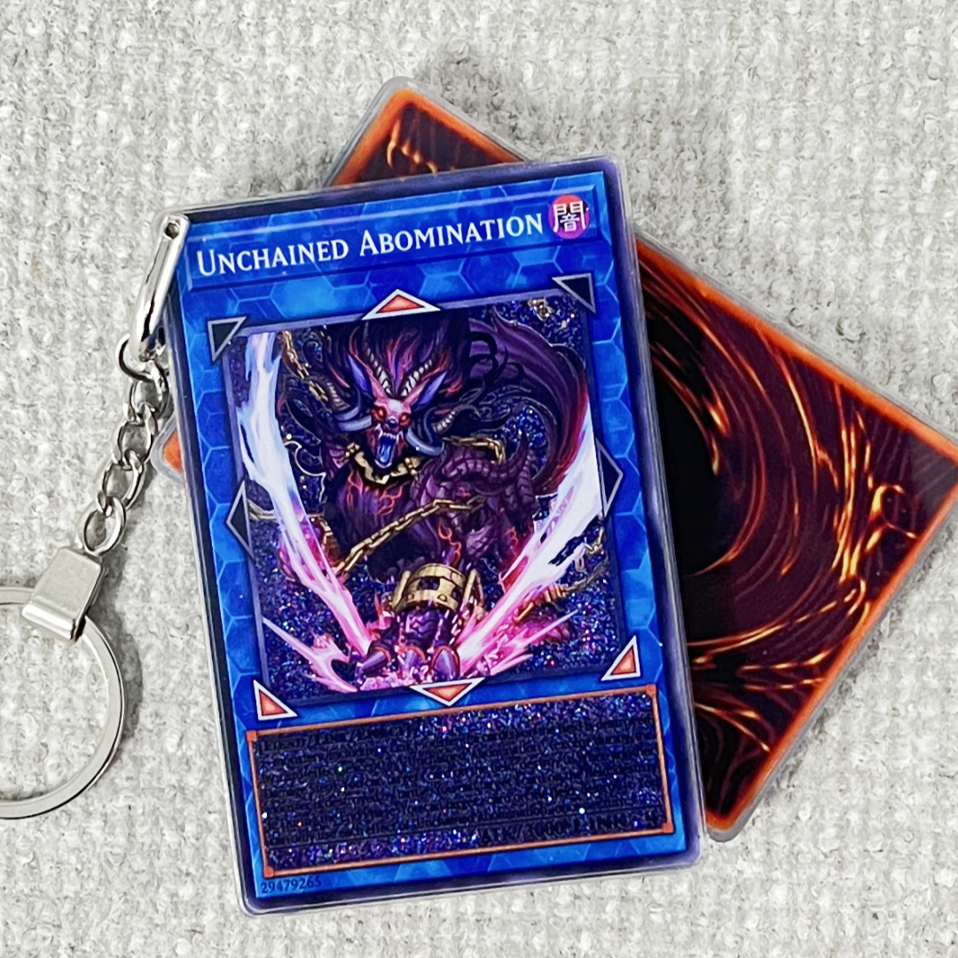 UNCHAINED ABOMINATION Card Quicksand Keychain