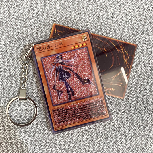 Sky Striker Ace - Roze Card Quicksand Keychain