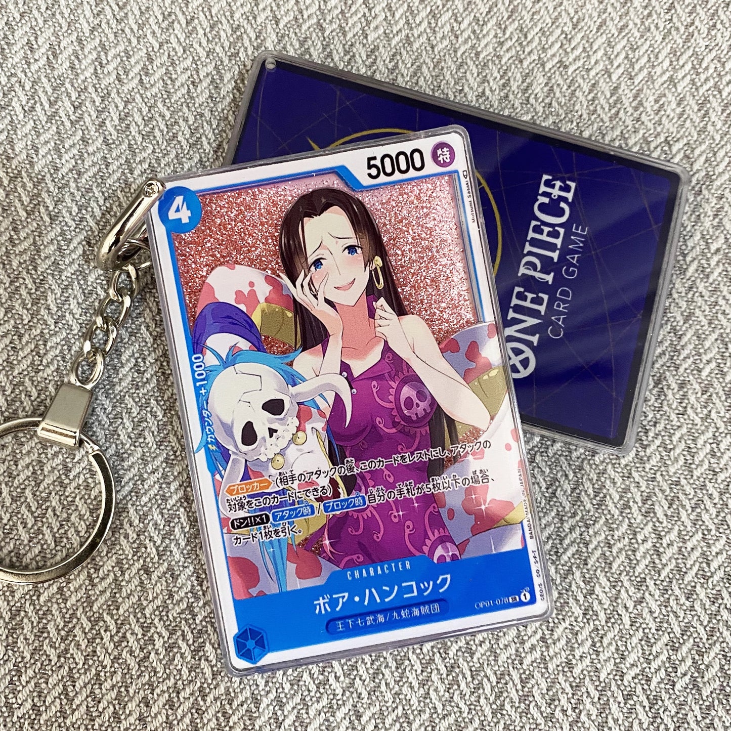 Boa Hancock Card Quicksand Keychain