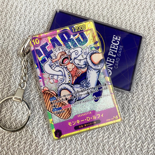 Monkey.D.Luffy Card Quicksand Keychain