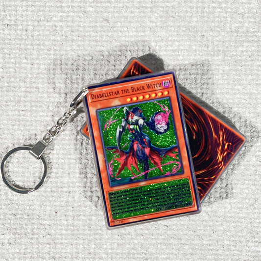 Diabellstar the Black Witch-English Version Card Quicksand Keychain