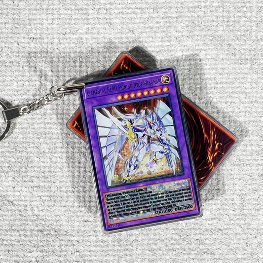 ELEMENTAL HERO SHINING NEOS WINGMAN Card Quicksand Keychain