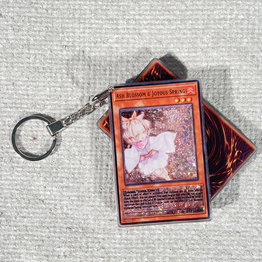 ASH BLOSSOM JOYOUS SPRING Card Quicksand Keychain