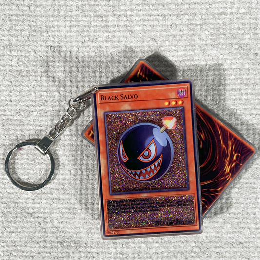 BLACK SALVO Card Quicksand Keychain
