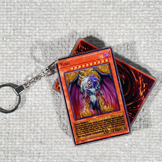 Yubel-English Version Card Quicksand Keychain