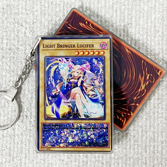 LIGHT BRINGER LUCIFER Card Quicksand Keychain