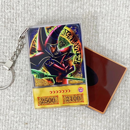 Ultimate Rare Dark Magician (Final Saga Orica) Card Quicksand Keychain