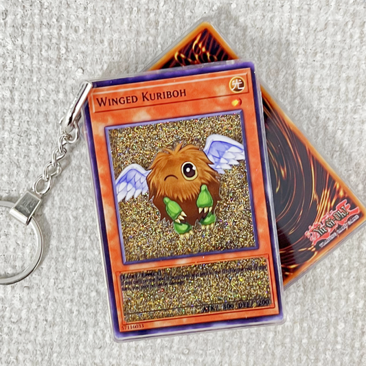 WINGED KURIBOH-English Version Card Quicksand Keychain