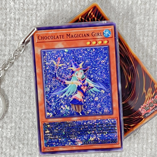 CHOCOLATE MAGICIAN GIRL Card Quicksand Keychain