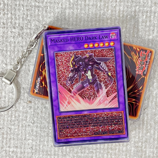 MASKED HERO DARK LAW Card Quicksand Keychain