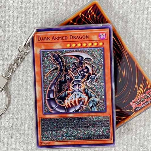 DARK ARMED DRAGON Card Quicksand Keychain