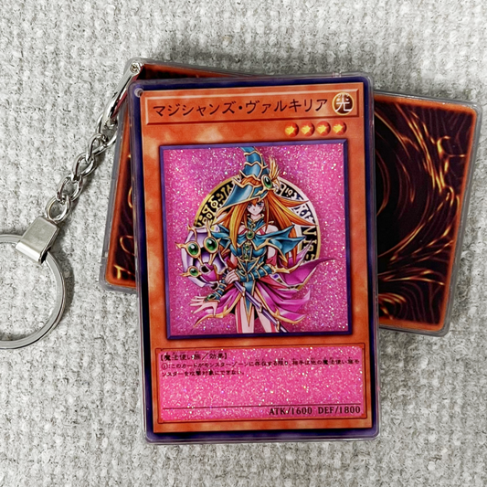 Magician's Valkyria Card Quicksand Keychain