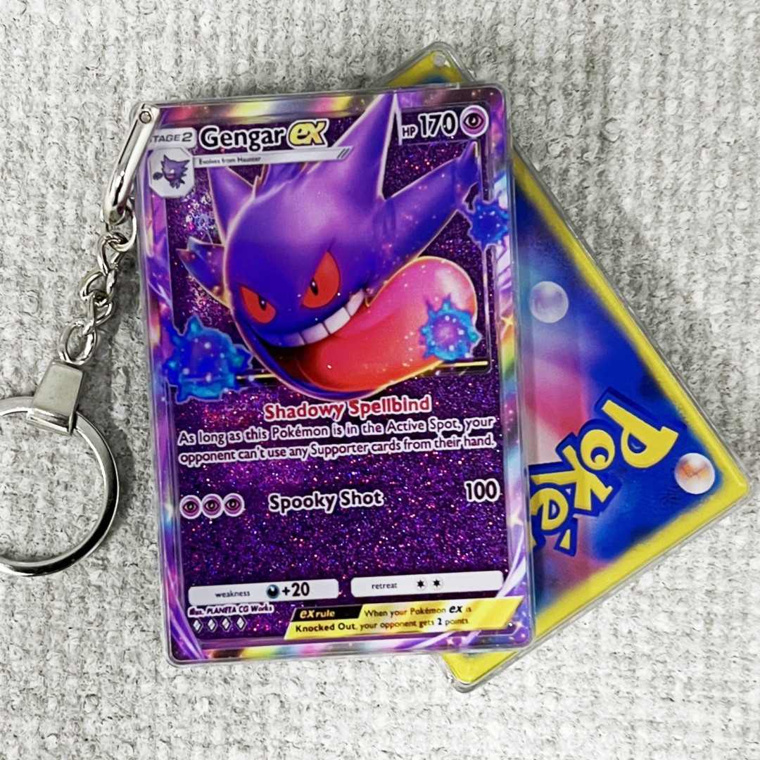 Gengar-EX Card Quicksand Keychain