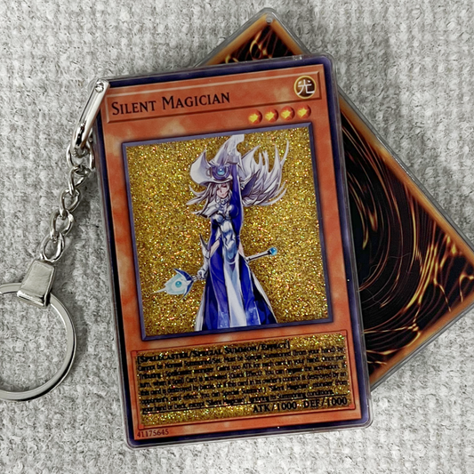 SILENT MAGICIAN Card Quicksand Keychain